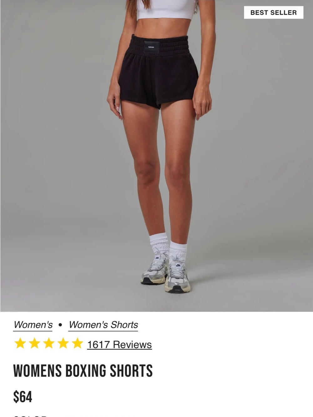 TALENTLESS Women’s Boxing Shorts - Pitch Black XS